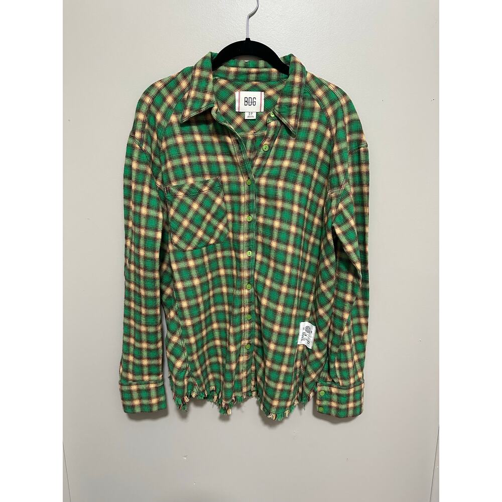 Urban Outfitters BDG Brixton Button-Down Flannel Shirt Womens Small